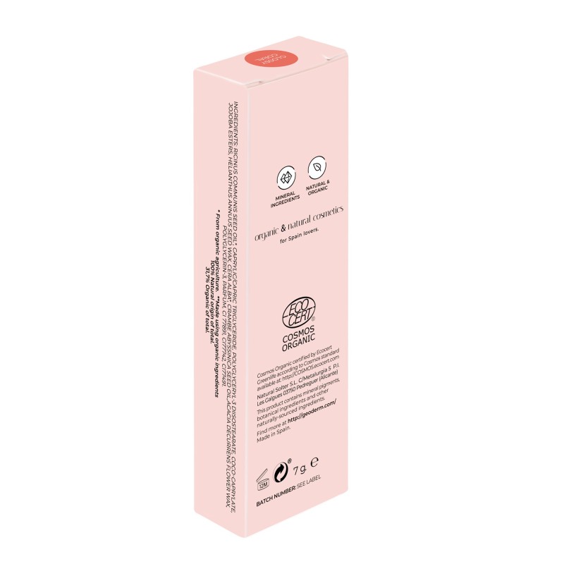 Brillo de labios brillo coral (Orgánico y Bio)